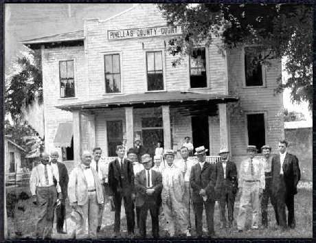 The courthouse replaced this wood frame structure, completed quickly when Pinellas County was created in 1911 to secure Clearwater's claim to the county seat.