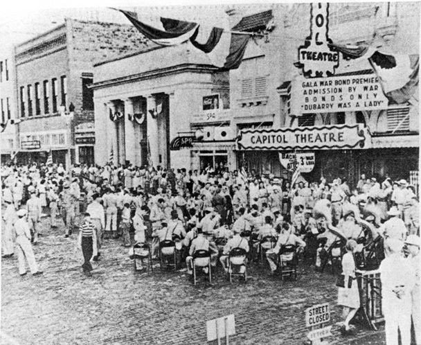 The theater during a 1943 war bond rally