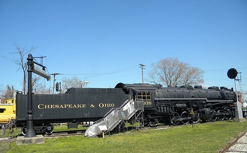 The C&O 1308 located at the outdoor museum