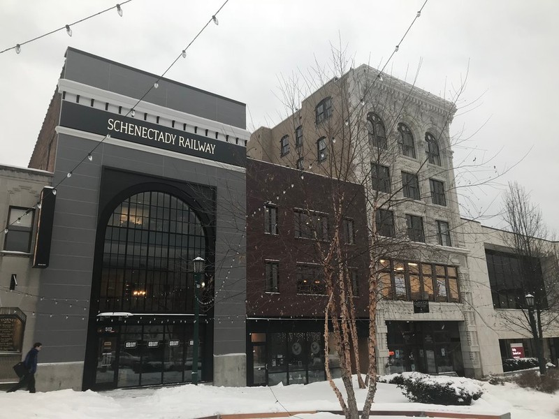The Railway Building and Foster Building after immense renovations transformed the Foster, Railway Building and two others buildings into the "Foster Complex."