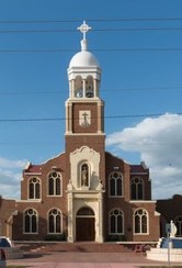 Main elevation of Our Lady of Guadalupe Catholic Church in 2014 photo (Carol M. Highsmith Archive, Library of Congress)