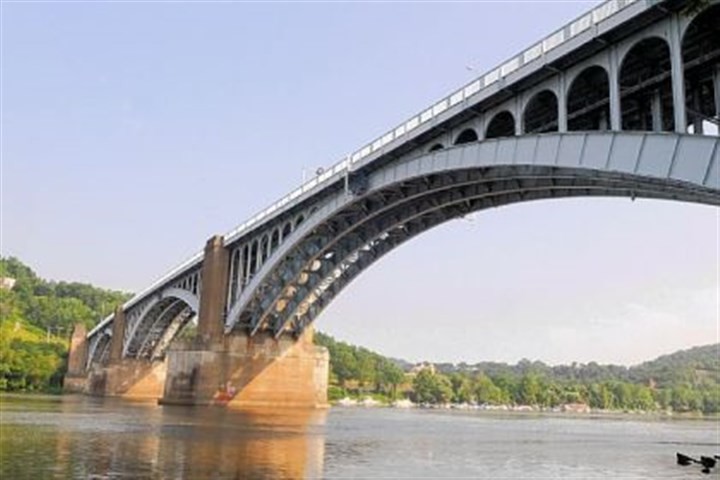 Shot from below the 40th Street Bridge.