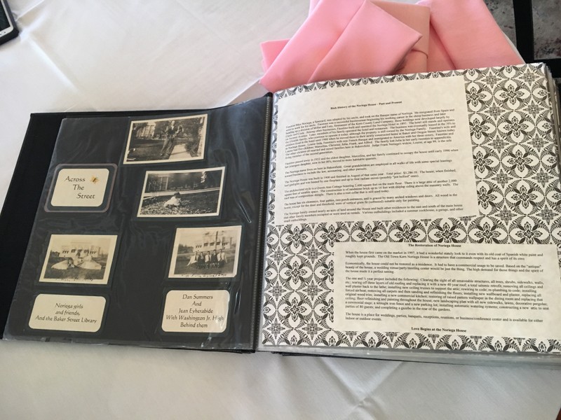 Scrapbook of historical information about the house