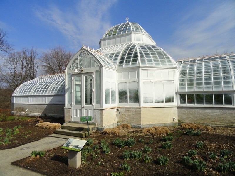 The greenhouse on the grounds of "The Frick."