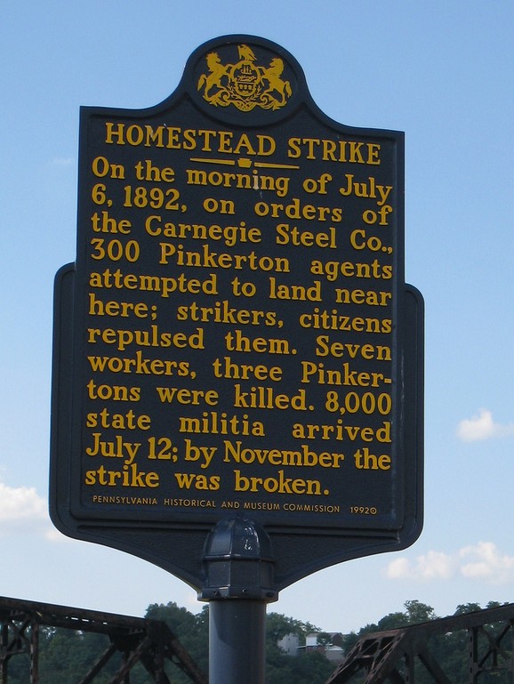 The Homestead Strike - Historical Marker