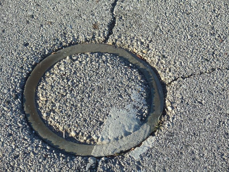 The spot where the piece landed.