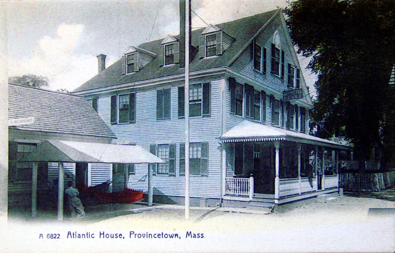 This is a post card circa 1905 that also depicts the facade of the A-House. The building has not undergone many physical changes since it was built in 1798. 