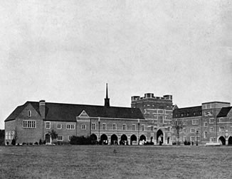 Exterior of North Court in 1917.