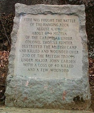 The historical marker commemorating the site