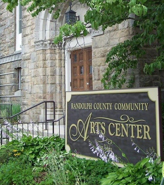 Randolph County Community Arts Center is located in the former  St. Brendan’s Catholic Church.