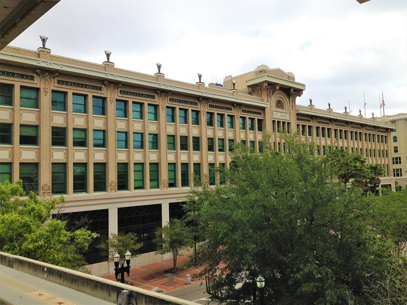 The St. James building, where Jacksonville City Hall is currently located.