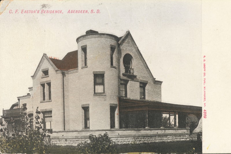 This early 1900s postcard shows the district's most famous residence: "Easton's Castle."