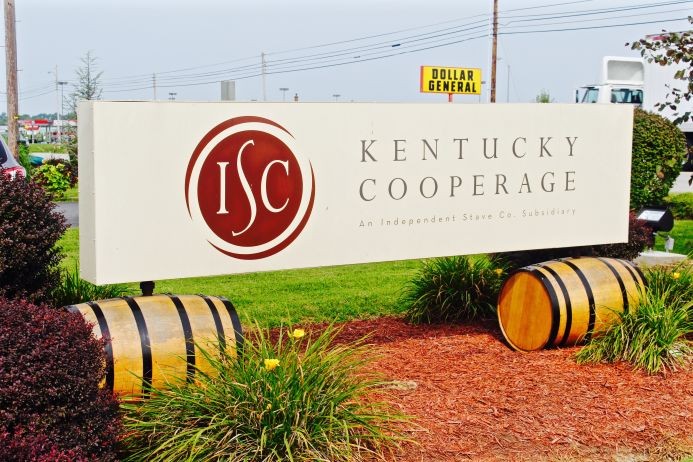 Coopers build or maintains barrels while a "cooperage" is a facility for making barrels.