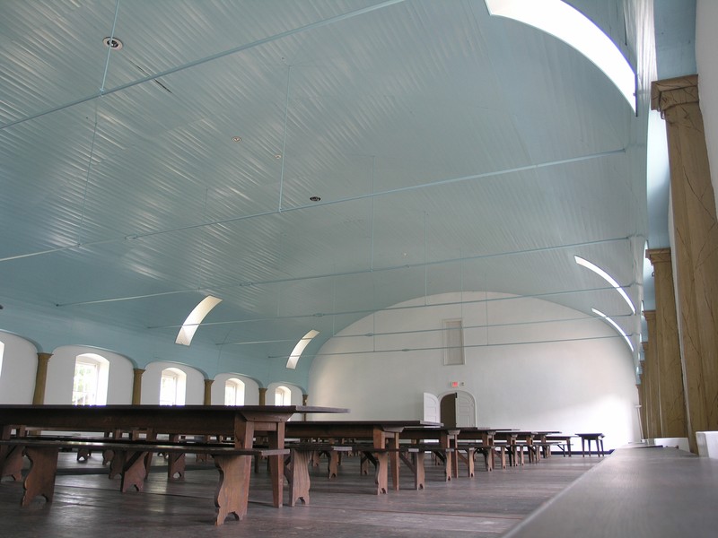 The interior of the Great Feast Hall.