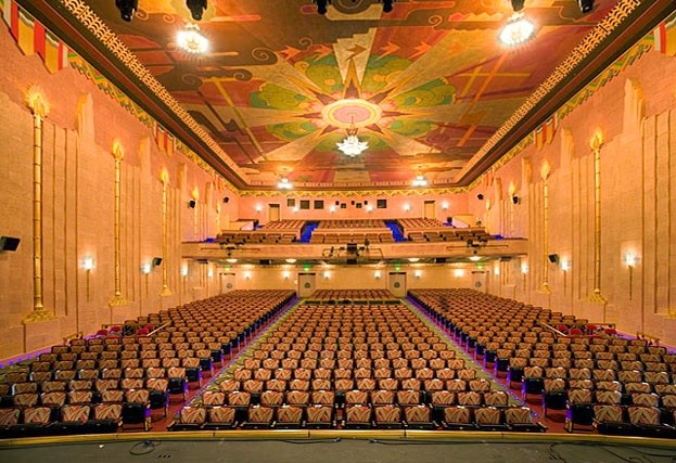 Interior of restored theater. Original seating was refurbished.