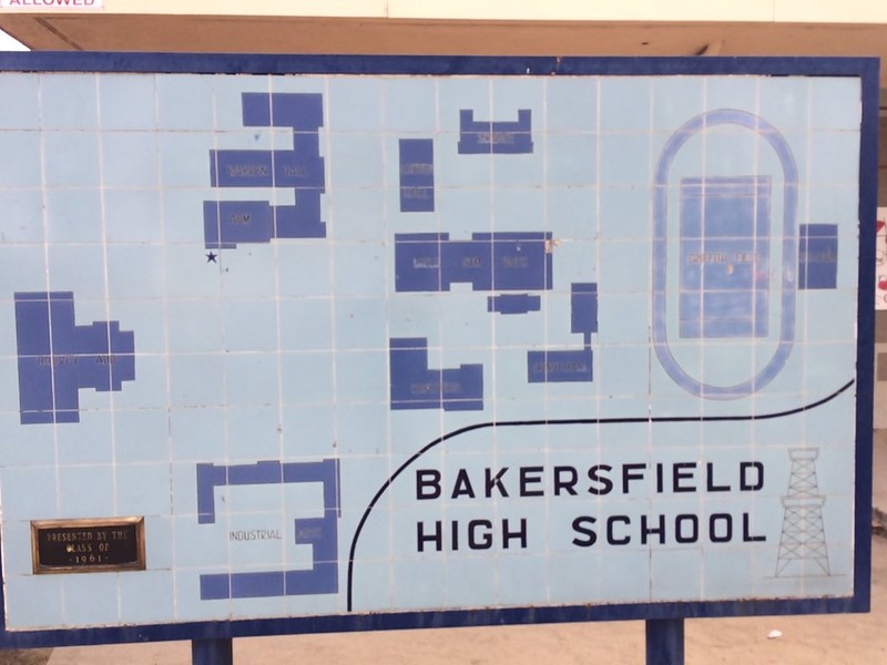 Bakersfield High School Map.