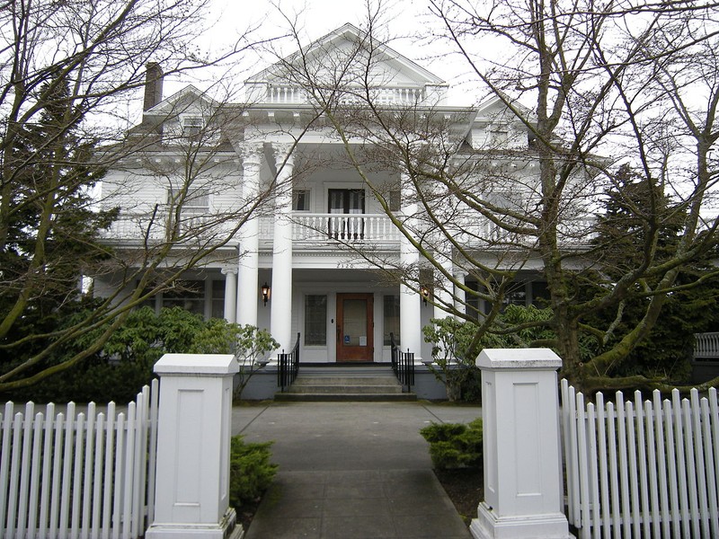 The Roland Hartley House is a well-preserved historic home designed in the Classical Revival style. It was the home of two-term Governor Roland Hartley.