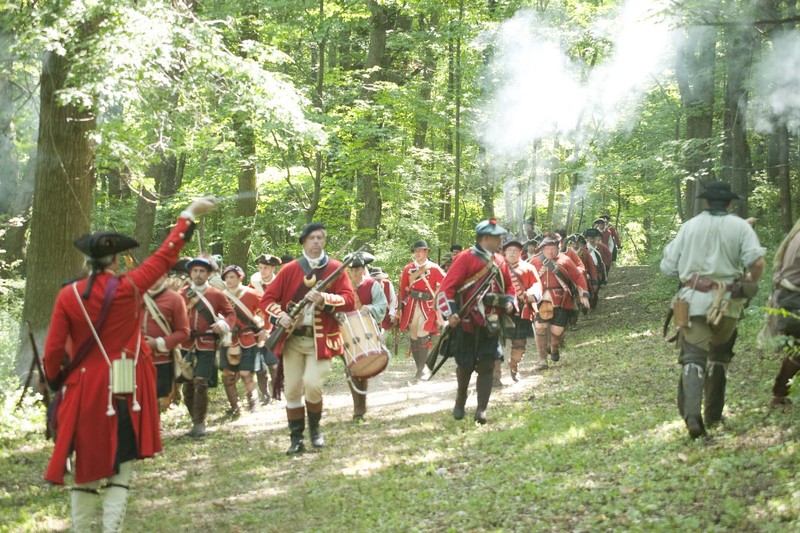 Reenactment of the battle.