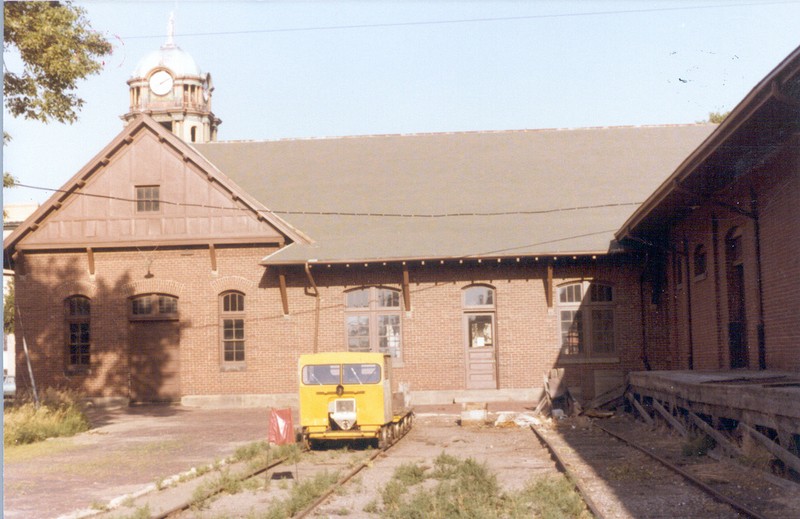 Taken in sometime in the 1970s or 1980s, this was the state of the depot before it became home of the law office.