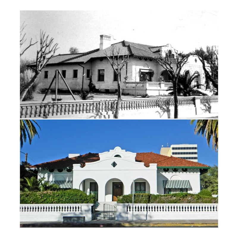 Then and Now. The J. Knox Corbett House in the Historic Block. Tours available through the museum.