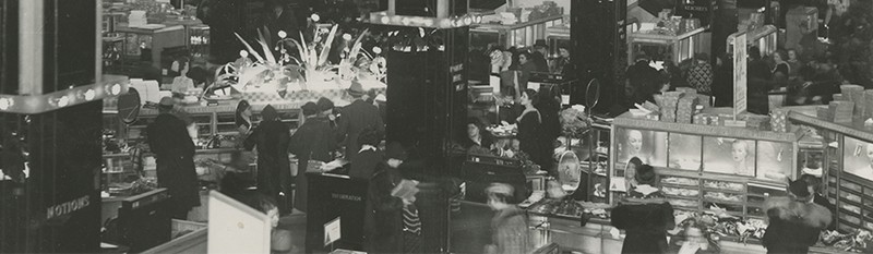 Inside of Kaufmann's in Downtown Pittsburgh (circa 1950s-1960s)