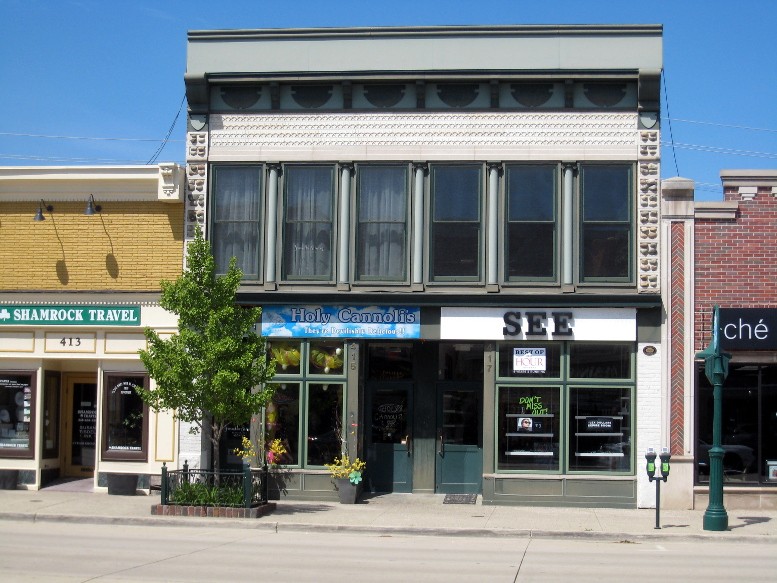 Louis Eugene Palmer Block, east elevation, 2020