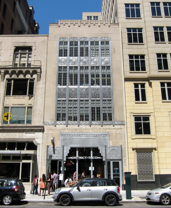 The Brownley Confectionery Building located at 1309 F Street NW in downtown Washington, D.C. Image by AgnosticPreachersKid - Own work, CC BY-SA 4.0, https://commons.wikimedia.org/w/index.php?curid=39829967