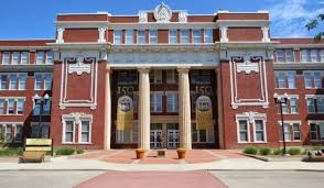 Completed in 1917, this central campus building is named in honor of Free Soil settler and U.S. Senator Preston B. Plumb