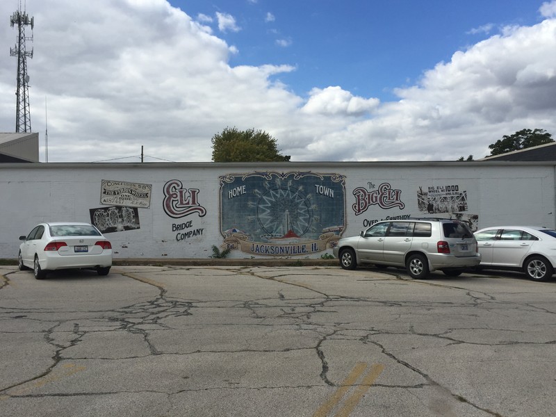 The Big Eli Ferris Wheel Mural. 