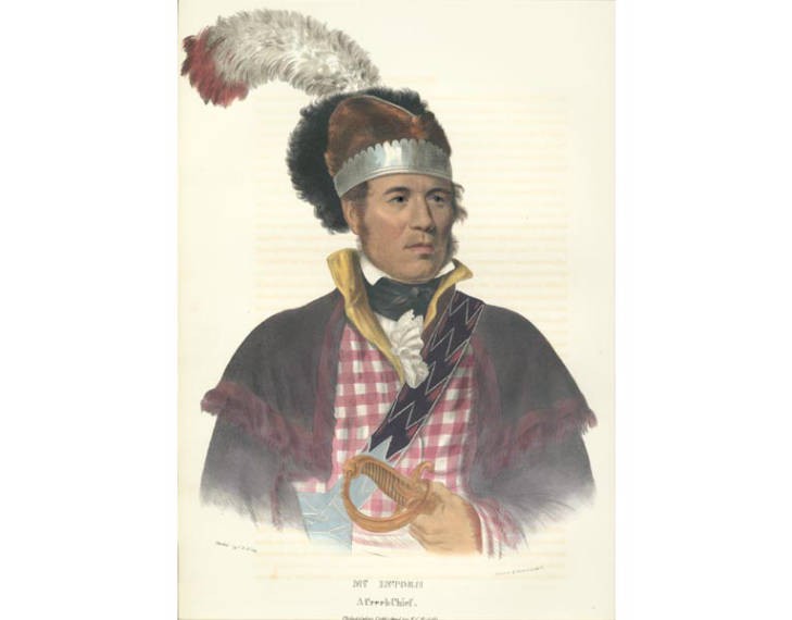 Sketching, man, headdress, coat, holding sword