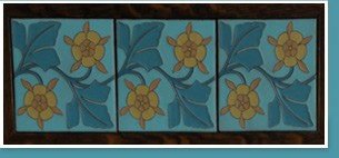 Tiles depicting flowers