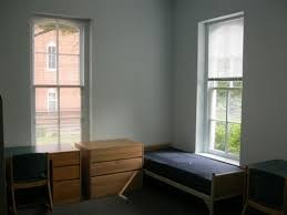 Inside a Dorm Room.
