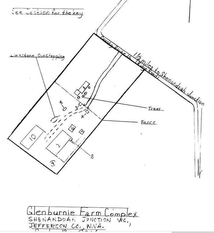 Sketch map of the Glenburnie complex