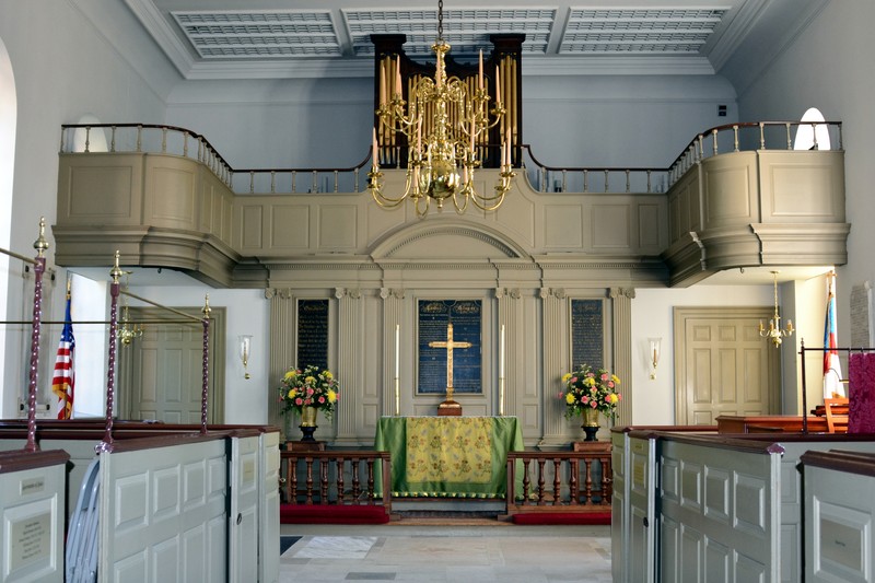 Bruton Parish Church interior. Image by Tony Alter, via Flickr 2.0 Creative Commons