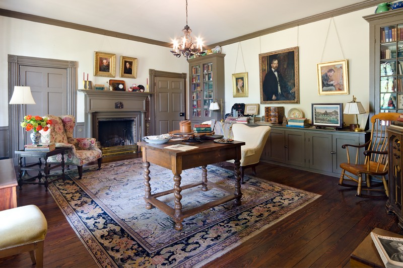 House interior, library