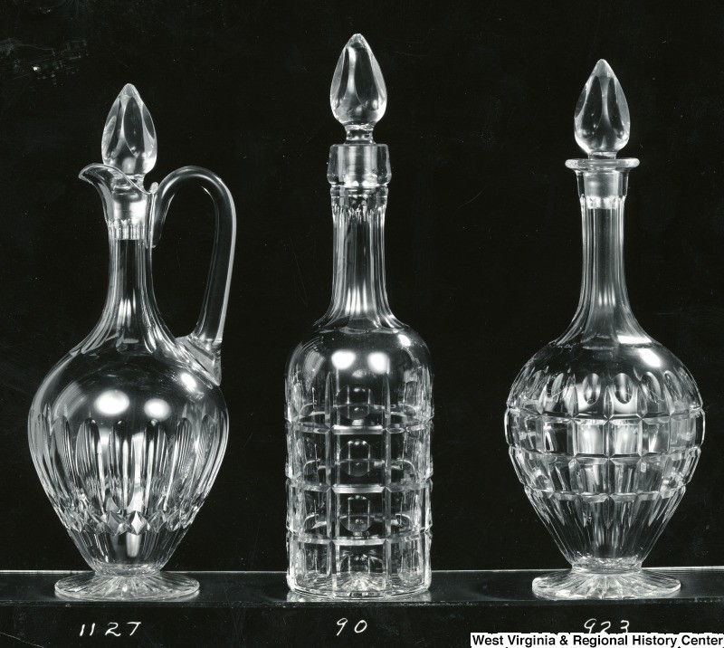 Glassware from the Seneca Glass Company. Courtesy of the West Virginia and Regional History Center, WVU Libraries.