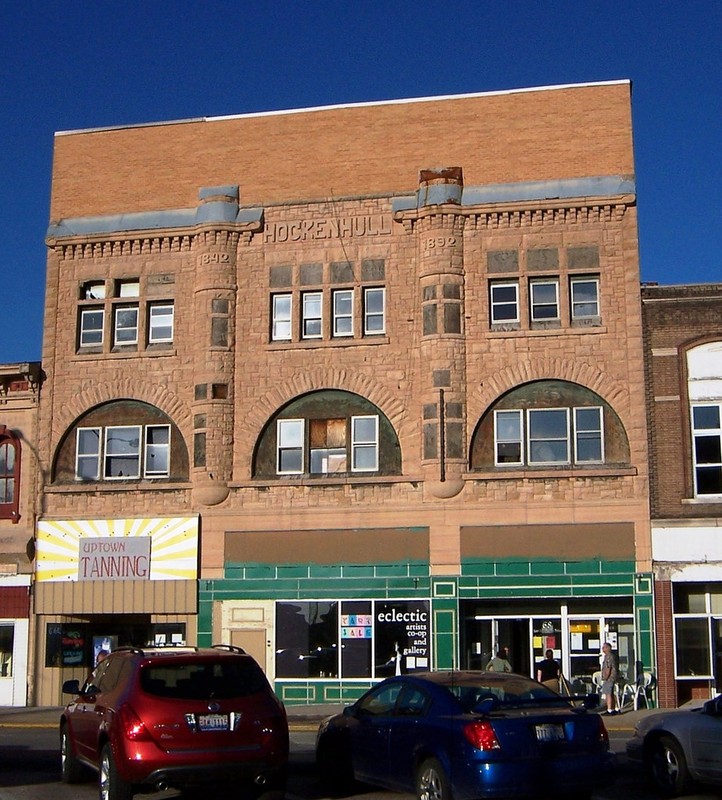 A recent picture of the Hockenhull Building on the Square. 