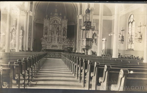 Undated Black and white photo of the inside