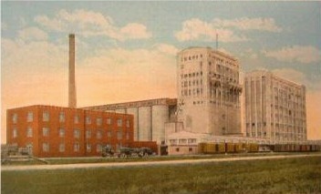 Reportedly 1915 colored postcard of the Mill