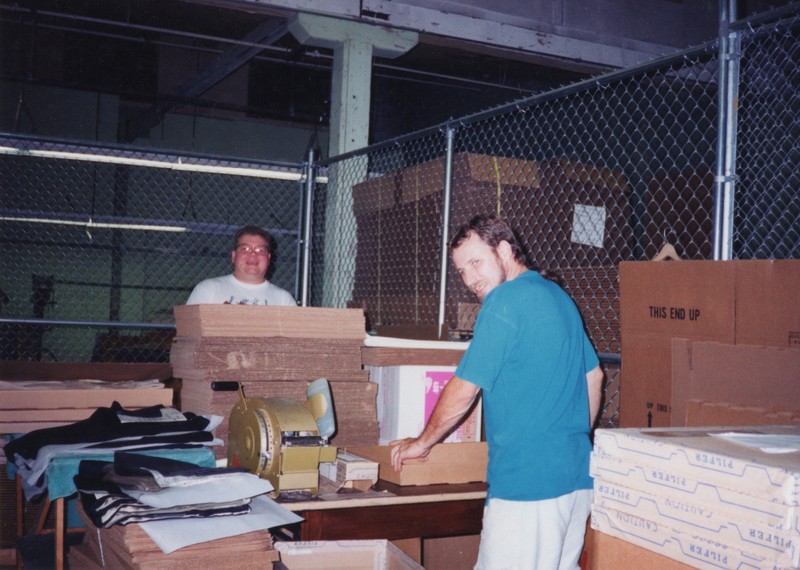 Unidentified Corbin Ltd. Shipping Dept. Employees packing order, Huntington, WV