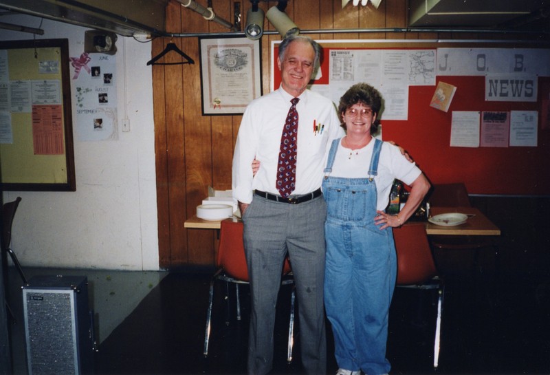 Corbin Ltd. Plant Manager Ken Felts and Machine Operator Betty Simpkins, Huntington, WV