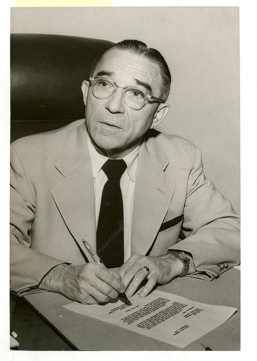 Ronald Davies in 1957 shortly after his actions towards the Little Rock School Board. 