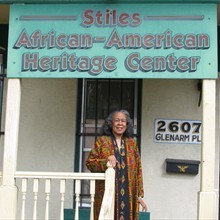 Educator Grace Stiles is the founder of the local museum. 