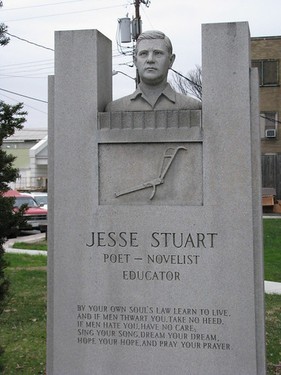 Jesse Stuart Monument (Side Profile)