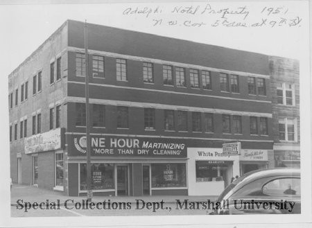 The Adelphia Hotel building in 1951