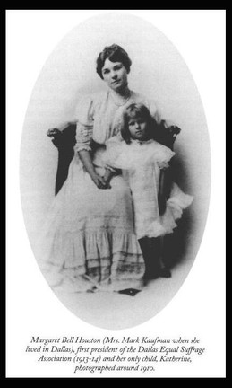 Margaret Bell Houston, the first president of DESA, and her only child circa 1910