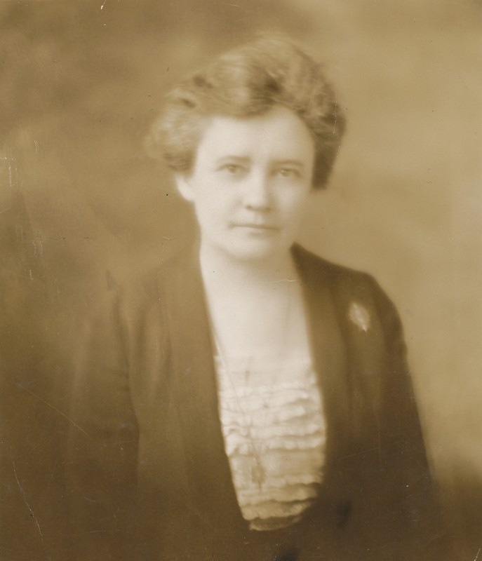 Annie Webb Blanton circa 1900. The state of Texas has dedicated historical markers next to schools in Austin and Denton that were named in her honor. 