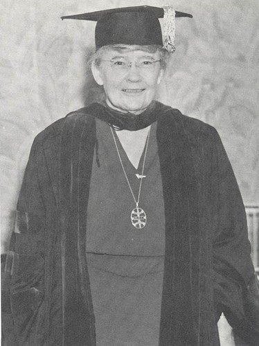 Blanton at her graduation in 1923 from the University of Texas