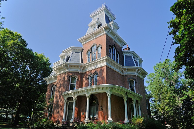 The Hower House is owned by the University of Akron and is on the National Register of Historic Places. 