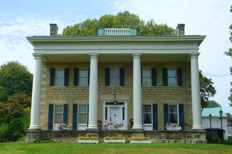 The Perkins Stone Mansion is on the National Register of Historic Places and was built by Colonel Simon Perkins, the son of Akron, Ohio's founder General Simon Perkins.